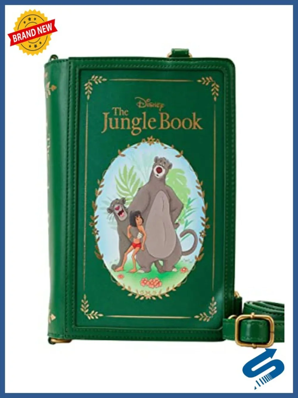 Loungefly Jungle Book Convertible Crossbody Bag Faux Leather